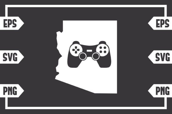 Arizona - Gaming Controller: A Graphic Design Asset for Crafts