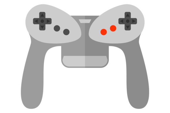 Console Gaming Icon. Video Game Controll Graphics and Illustrations Review