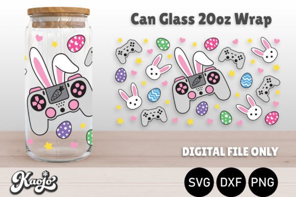 Easter Bunny Gamer 20oz Libbey Can Wrap: A Crafts and Graphics Review