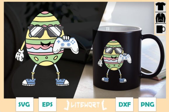 Easter Egg Sport Gaming Happy Face Graphics for Crafts