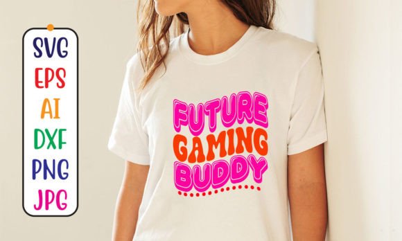 Future Gaming Buddy Retro SVG for Crafts and Graphics