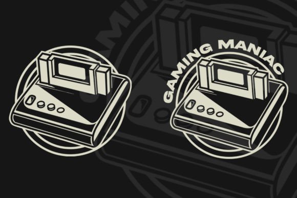 Gaming Maniac Vintage Logo for Graphics and Illustrations