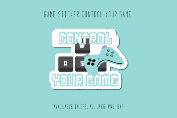 Gaming Sticker Control Your Game: Premium Graphics and Icons for Modern Design