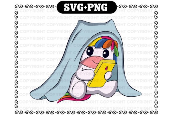 Gaming Unicorn Svg and Png Graphics for Illustrations