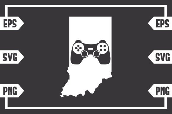 Indiana - Gaming Controller Graphics for Crafts & Content