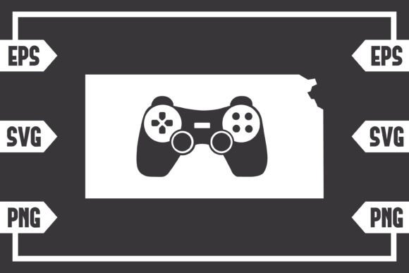 Kansas - Gaming Controller Graphics for Crafts