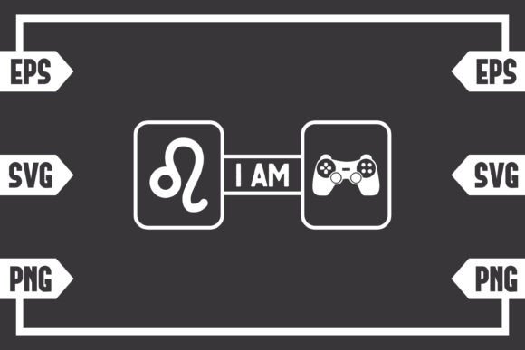 Leo Sign and Gaming Controller Graphics for Crafts