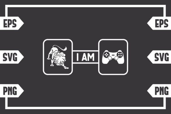 Leo Symbol and Gaming Controller Graphics for Creative Crafts