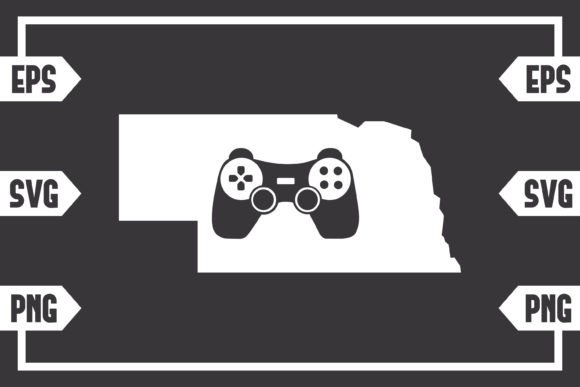 Nebraska - Gaming Controller Graphics for Crafts
