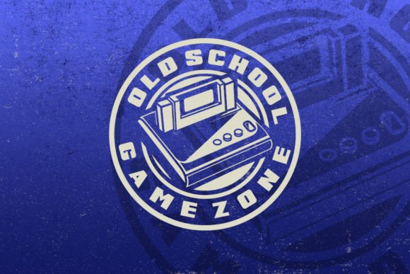 Old School Game Zone Vintage Gaming Logo for Graphics and Illustrations