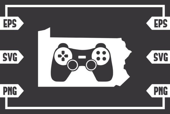 Pennsylvania - Gaming Controller Graphics for Crafts