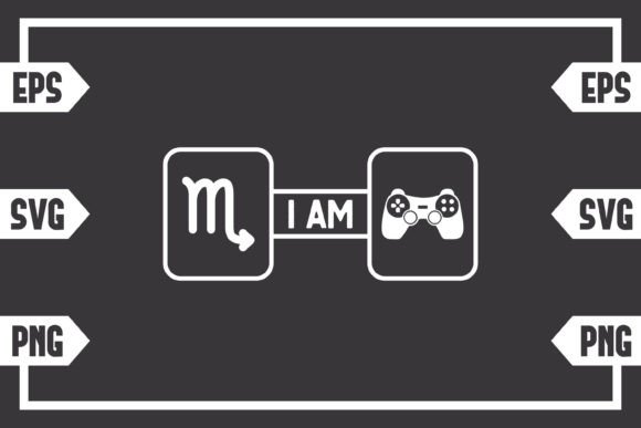Scorpio Sign and Gaming Controller Graphics for Crafts