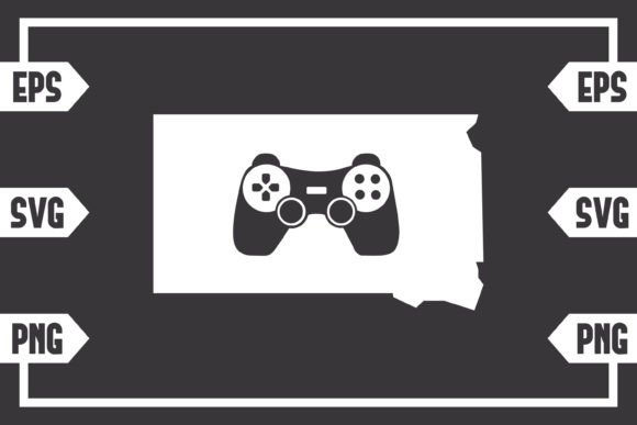 South Dakota - Gaming Controller Graphics for Crafts