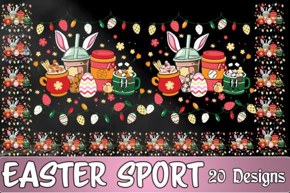 Sport Cup Easter Bundle SVG 20 Designs: Graphics for Crafts