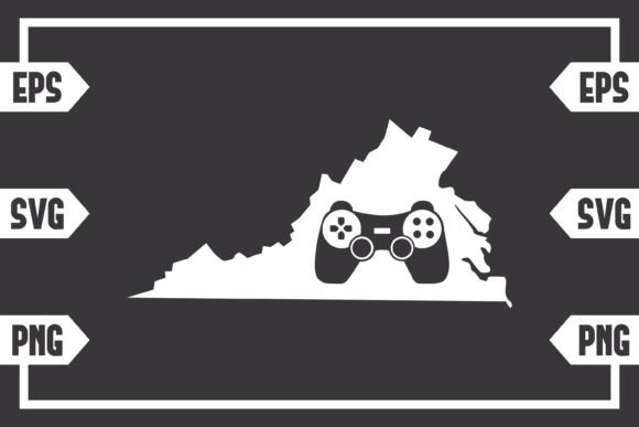 Virginia - Gaming Controller Graphics for Crafts & Design