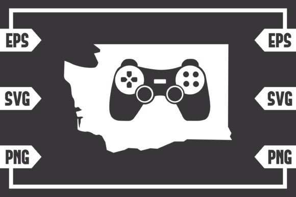 Washington Gaming Controller Graphics for Crafts and Publishing